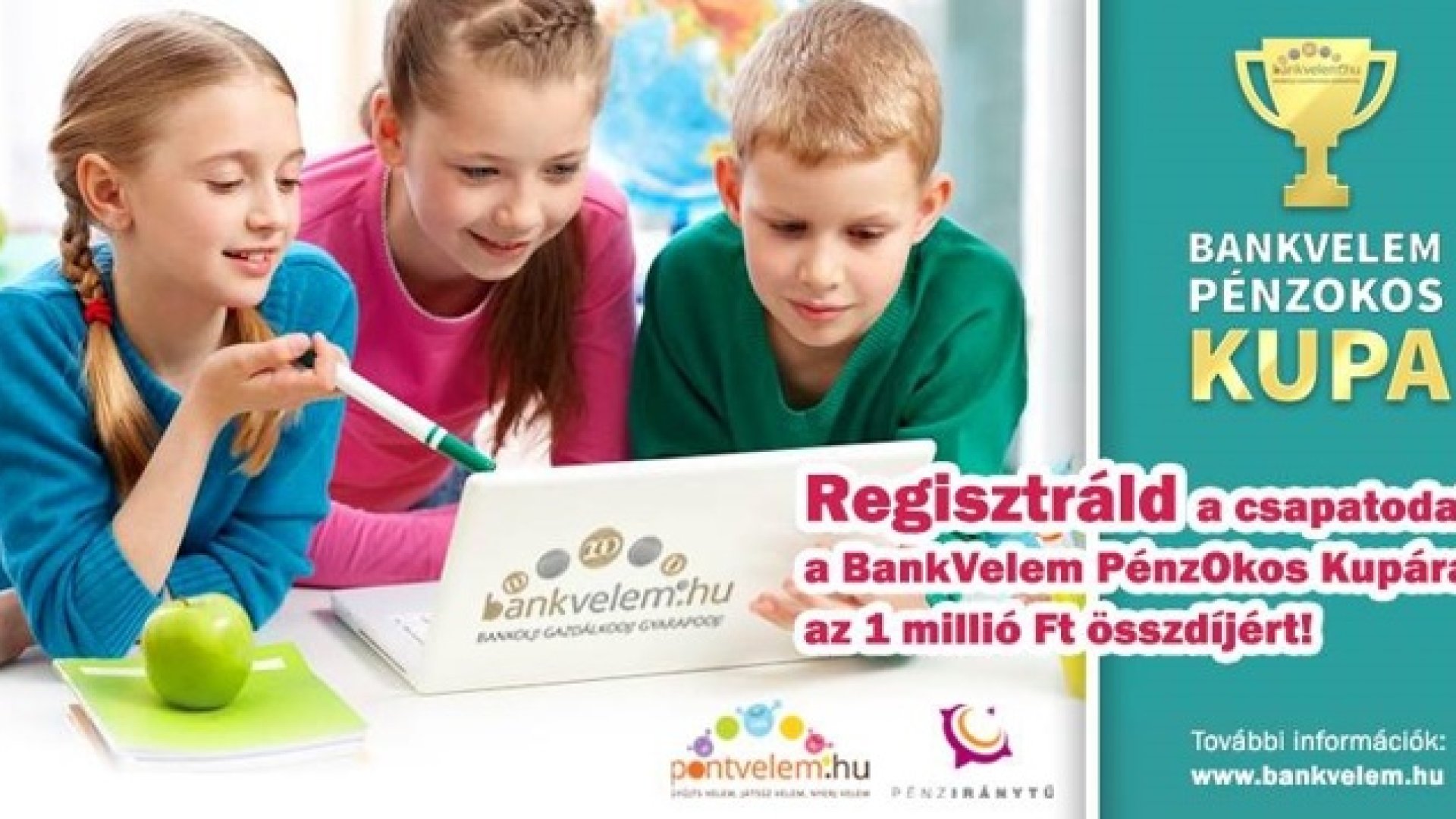Pénzügyi tudásfelmérés általános iskolásoknak BankVelem Okoskupa - pénzügyi vetélkedő általános iskolásoknak