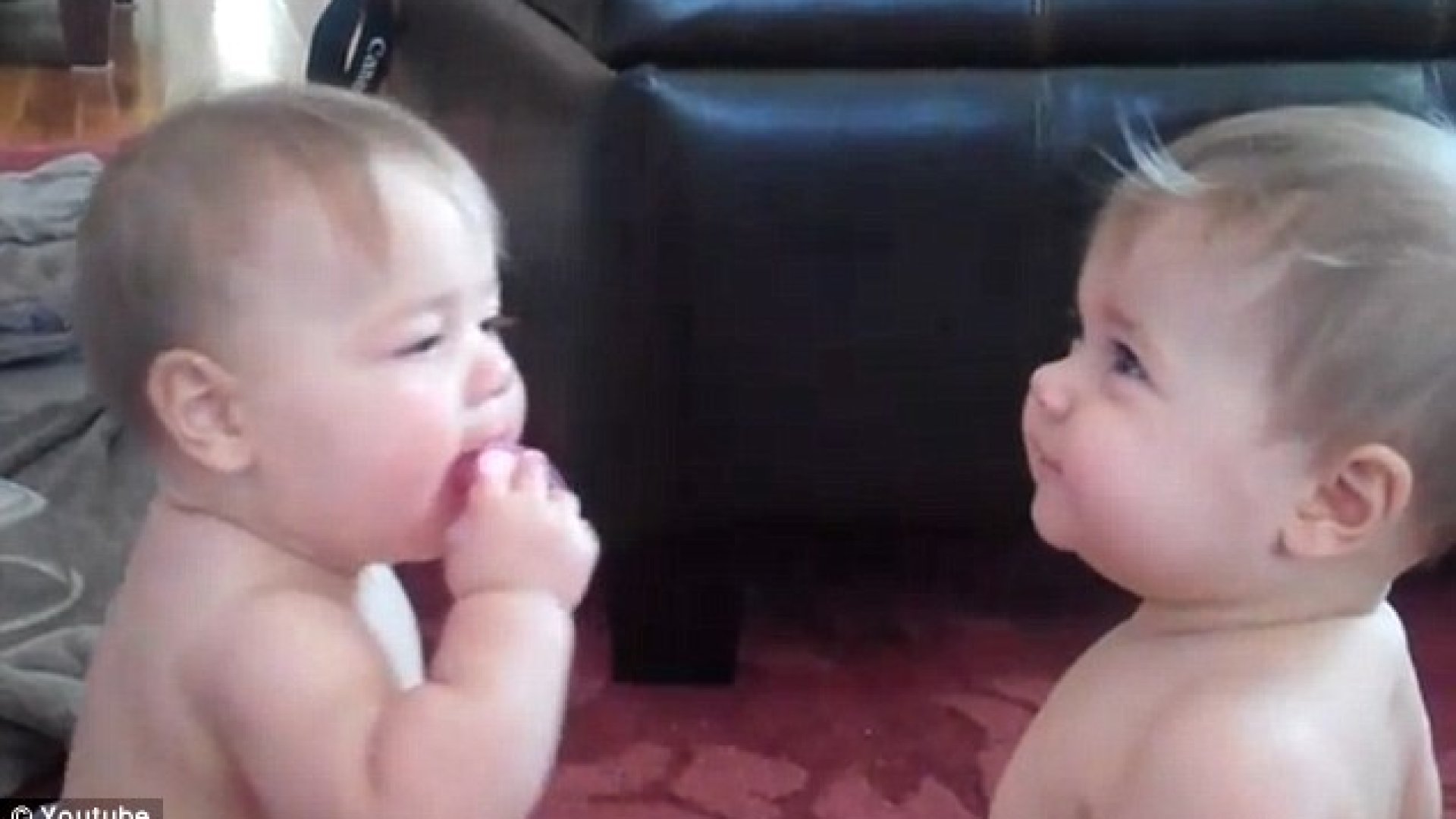 Nézd meg az édes ikreket, akik a cumiért versengenek! :)