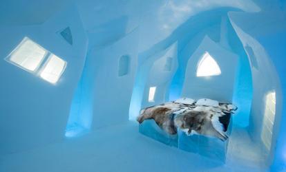 A svéd jégszállóban Jéghotel