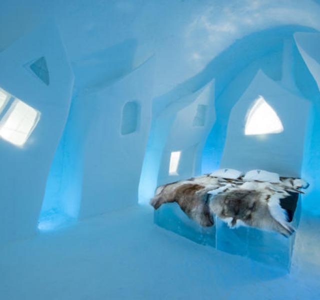 A svéd jégszállóban Jéghotel